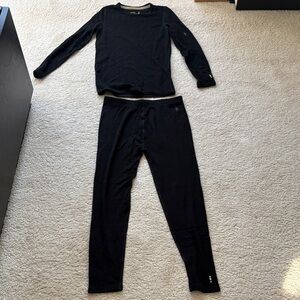 Smartwool Kids Thermal Merino Baselayer Set. Size L